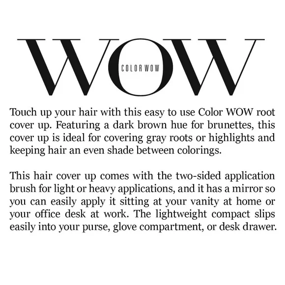 WOW Root Cover Up Light Brown powder With Case - Picture 4 of 9